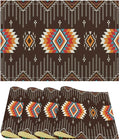 Aztec Tribal Placemats Set of 4 Retro Boho Western Native American Art Printed Dining Table Mats for Restaurant Home Kitchen Holiday Decor 12x18in