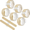 6 Pieces Slaplet Wrist Corsage Bracelets Wristlet Band Floral Corsage Slaplets Wedding Bracelets DIY Wrist Accessories for Bridesmaid Bridal Shower Party Prom