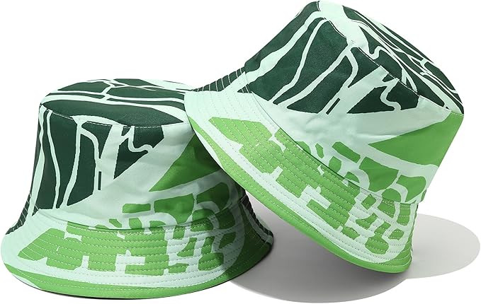 Mashiaoyi Unisex Print Double-Side-Wear Reversible Bucket Hat