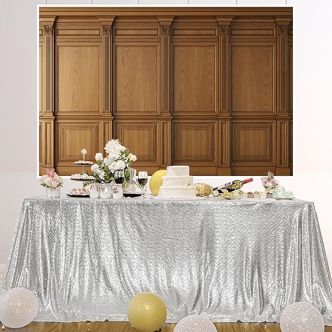 AOFOTO Vintage Room Inside Backdrop Classic French Frame Light Brown Walls Photo Background for Wedding Bridal Shower Party Banner Home Headboard Decor Wall Photo Studio Booth Props 10x8ft