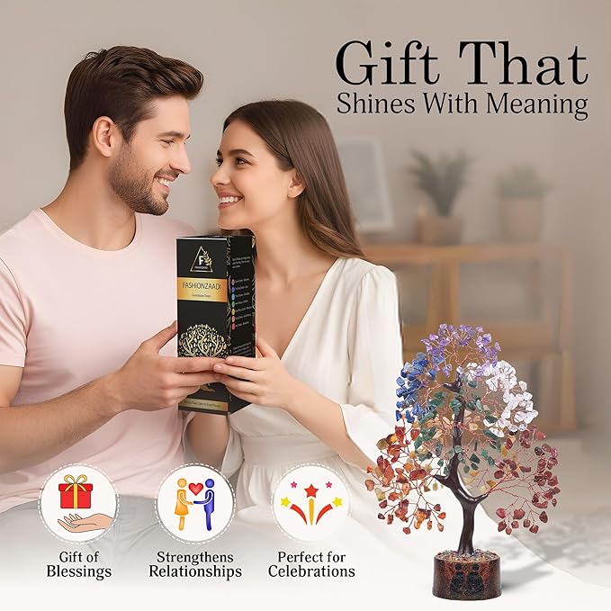 7 chakra tree of life crystal tree, home decor living room decor aesthetic office decor , birthday gifts for women , birthday gifts for mom , retirement gift for woman , crystals and healing stones