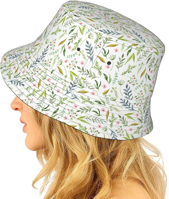 Cartoon Bucket Hat Summer Beach Travel Sun Hat Packable Fisherman Cap for Men Women
