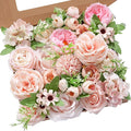 Serwalin Artificial Flowers Pink Flowers Fake Silk Flowers Wedding Cake Flowers for Wedding Bouquets Table Centerpieces Spring Decor Party Baby Shower Decoration