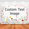 Avezano Custom 7x5 Wildflower Baby Shower Backdrop Watercolor A Little Wildflower is On The Way Baby Shower Party Decorations