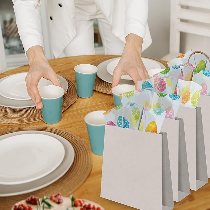 Pro Supply Global Easter Eggs Printed Tissue Paper for Baskets Gift Bags or Boxes and Wrapping - Bulk Decorative Art Tissue Paper for Packaging and Gifting | 24 Sheets 20" x 30"