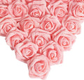 IPOPU Glitter Roses,25pcs Foam Glitter Roses Glitter Flowers Artificial Roses with Stem for DIY Wedding Bridal Bouquet Home Party Decoration(Peach)