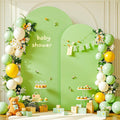 Arch Backdrop Cover Set of 2 Green Arch Cover 7.2 and 6ft Wedding Arch Cover Stretchy Backdrop Bridal Baby Shower Birthday Party Arches Stand Covers Spandex