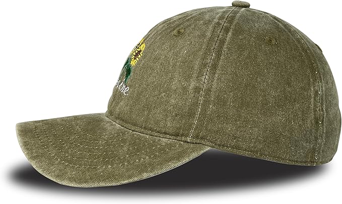 Sunshine Flower Trucker Hat Sun Baseball Cap for Women Snapback Adjustable Hats Gift