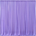 Lavender Backdrop Curtains - 6 Panel Wrinkle-Free Polyester Photography Drapes for Baby Shower & Birthday Party - 24 X 10FT