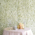 Efavormart 4 PCS Cream Silk Hydrangea Flower Mat Wall Wedding Event Decor for DIY Centerpieces Arrangements Party Decorations