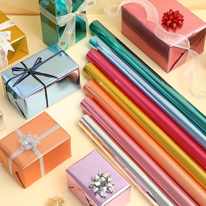 FWSA WRAPS Bright Dark Green Gift Flower Wrapping Paper Roll, Waterproof Bouquet Paper, Christmas Gift and Gift Box Wrapping Paper Wedding, Bridal Shower, Holiday DIY Craft 22x360 inches (Green)