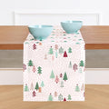 Solino Home Christmas Table Runner 132 Inches Long - 100% Pure Linen Print Table Runner 14 x 132 Inch - Handcrafted and Machine Washable - Modern Christmas, New Year