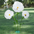 5.8 Ft Giant Artificial Flowers,Large Paper Flower,Huge Poppy Flowers Decoration for Wedding,Hotel,Office,Window Display and Home Farmhouse Decor(White)