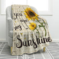Jekeno Sunflower Gifts Blanket for Women Girls, Sunflowers Throw Gifts for Sunflower Lovers Adult Kids, You are My Sunshine Gift Blanket for Home Bed Couch