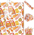 100 Sheets Fall Tissue Paper Bulk, Pumpkins Maple Leaves Truck Hay Pattern Wrapping Paper for Fall Autumn DIY Crafts Thanksgiving Day Gift Bag Fillers Party Supplies, 13.8 x 19.7 Inch