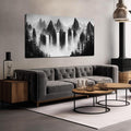 Mountain Pictures Wall Decor for Living Room Black and White Canvas Wall Art for Office Nature Landscape Wall Art Decor 24 x 48 Inch