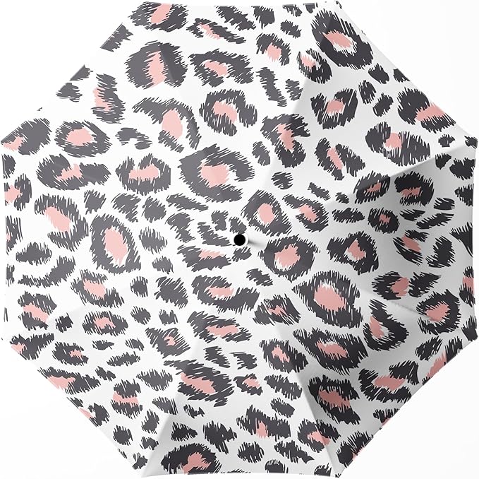 Small Compact Travel Automatic Folding Umbrella for Women, Portable Lightweight, Rain, Wind, UV Sun Shade