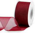 Humphrey's Craft 1-1/2 Inch Red Shimmer Sheer Organza Ribbon - 25 Yards for Crafts Gift Wrapping Wedding Bouquet Baby Shower Decoration Christmas Tree Wreaths.