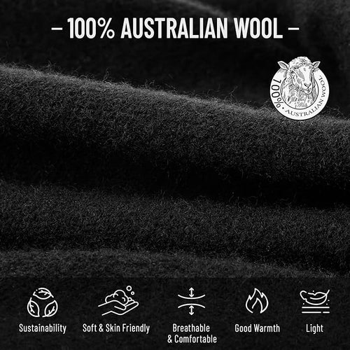 100% Wool Slouchy Beanie, Warm Beanie Hats for Women Breathable Knitting Skull Beanies Cap for Spring Fall Winter