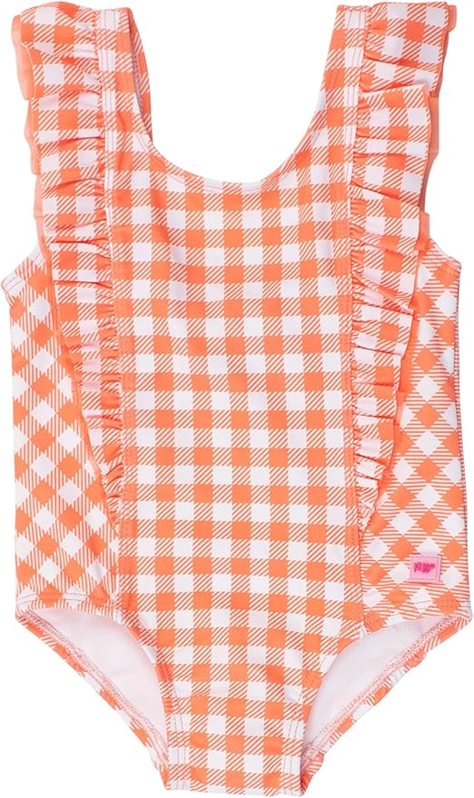 RuffleButts® Baby/Toddler Girls Ruffle Strap One Piece Swimsuit w/UPF 50+ Sun Protection