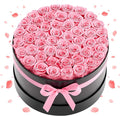 VEVOR Forever Flowers, 50 Preserved Roses in a Box, Eternal Flowers Immortal Bouquet Birthday Present for Delivery Prime Women Her Wife Mothers, Anniversary, Valentine's Day,Christmas, Sweet Pink
