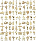 WOCRAFT 60pcs KC Gold Wine Charms Bracelet Charms for Jewelry Making Sets DIY Necklace Bracelet Keychain Crafting Charms Kit Craft Supplies (SN872)