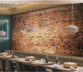 Eierme-Close-up of a Brick Wall Background with Strong Texture Peel and Stick 160" x 114"