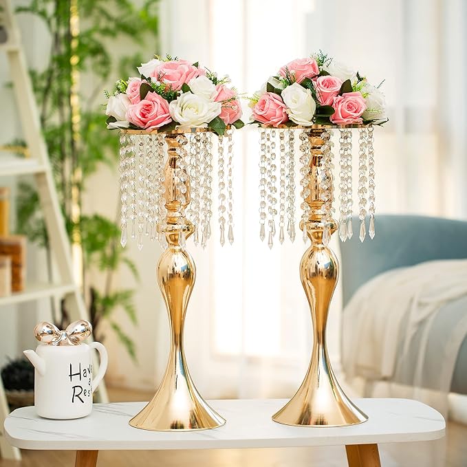 Flower Centerpieces for Wedding Tables: Wedding Table Decorations Pink & White Flower Balls Centerpieces for Engagement Cerebration Party Center Pieces 10 Packs