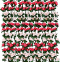 12 PCS 98.4 FT Artificial Flower Garland Pink Rose Garland for Wedding Room Decor（12,Pink）