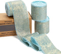 Light Blue Silk Chiffon Ribbon,Sky Blue Frayed Shimmery Silk Ribbon for Bridal Flower Bouquet Christmas Gift Wrapping Wedding Decor Invitations Decorations 1.5" x 15 Yards (5Yards X 3 Rolls)