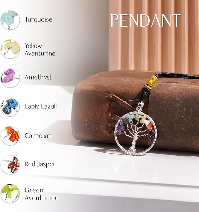 Amethyst Crystal Tree, Healing Crystals, Reiki Gemstone, Tree Life, Wood Base Office Desk Room Feng Shui Home Decor Spiritual Energy Meditation Gift for Women Men, Purple Crystals and Stones Tree