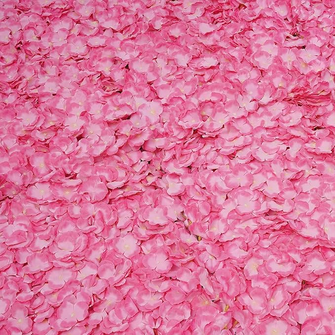 16"x 24" Artificial Flower Wall Panels,Flower Wall Mat Silk Flower Panels for Outdoor Garden Backyard Fence Fence Privacy Screen and Indoor Wall Decor(20Pcs Pink,Style 2)