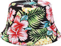 Mashiaoyi Unisex Print Double-Side-Wear Reversible Bucket Hat