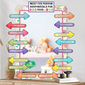 Colorful Bulletin Board Cutouts Decorations for Classroom Paper Decals Set Kids Inspirational Mirror Decal Self Affirmation Poster Stickers Posiotive Paper Cutouts for Nursery School Chalkboard Supply