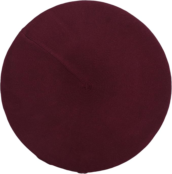 Winter Women French Beret Hat Kaschmir Solid Color Knitted Berets