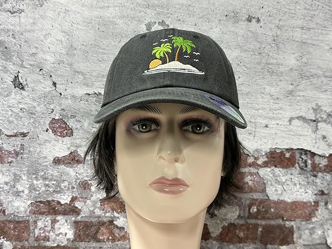 Hepandy Embroidered Palm Tree Hats