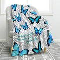 Jekeno Butterfly Throw Blanket Gifts for Women Girls, Christmas Birthday Valentines Butterfly Lovers Gifts for Adult Kids, Butterflies Blanket Decor for Home Bed Couch