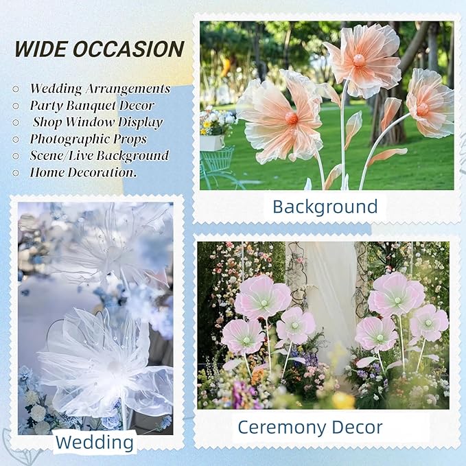 Wedding Decorations for Reception, 5.58 ft Huge Artificial Silk Flower Decoration, Wedding Arrangements, Birthday Party Banquet Background Decor, Shop Window Display (S Pink)