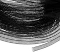 Mesh Tube Ribbon 25 Yards, 6mm Elastic Fabric Ribbons Mesh Tubing for Crafts/Gift Wrapping/Flower Bouquets/Wedding/Birthday/Holiday/Wreaths Christmas/Decoration[Black]