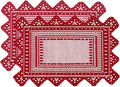 Jayla 2 Pcs Rectangle Lace Placemats for Tables Embroidered Lace Tablemats Vintage Crochet Floral Table Runner Vintage Wedding, Tea Party Decor,12x17 Inch