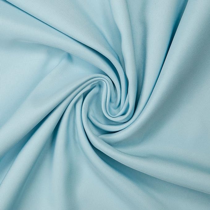 Gee Di Moda Rectangle Tablecloth - 60 x 102 Inch Baby Blue Table Cloth for 6 Foot Rectangle Table - Heavy Duty Washable Fabric - for 6 Ft Buffet Table, Holiday Party, Dinner, Wedding & Baby Shower