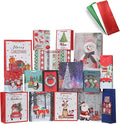 Christmas Gift Bags Bulk Set Christmas Paper Bags Assorted Sizes 3 Jumbo 5 Large 6 Medium 2 Wine Bags 16 Count Glitter Design with 12 Sheets Tissue Paper