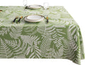 Rectangle Table Cloth,100% Waterproof Tablecloth Oil Proof Spill Proof Vinyl Table Cloth, Wipe Clean Plastic Table Cover for Dining, Camping, Indoor and Outdoor 52" x 70",Green Leaves