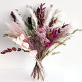 Natural Dried Flower Bouquet - Boho Pampas Grass Decor, Chic Flower Arrangements for Moody Office & Bedroom Decor, DIY Home Vase Filler, Farmhouse Floral, Fall Wedding Bouquet
