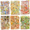 TIAMECH Cat in Bookstore PET Stickers - 90 Pcs Accompanying Read Corner & Book House Design, Waterproof Sticker for Journaling & Scrapbooking, Junk Journal Supplies, Ephemera & DIY Crafts