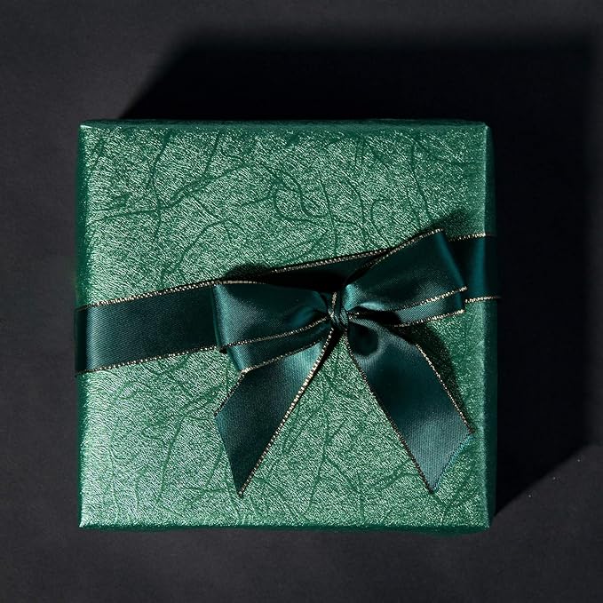 WRAPAHOLIC 30 Inch Green Wrapping Paper Roll - Jumbo Roll Reversible Green and Black for Birthday, Holiday, Wedding, Baby Shower Wrap - 30 inch x 16.5 feet