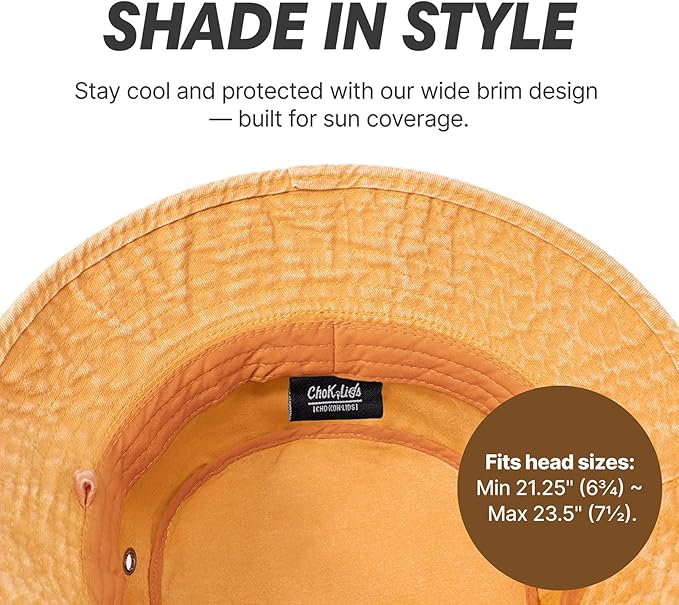 Hot Summer Bucket Hat - Trendy Cotton Sun Hat for Beach, Golf, Fishing - Fun Outdoor Vacation Boonie for Men and Women