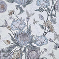 Floral Wallpaper Peel and Stick Floral Contact Paper Blue and Purple Wall Paper Removable Self Adhesive Vinyl Stick on Wallpaper for Bathroom Bedroom Decor 17.3in x 118in