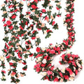 16 Pcs 131.2 FT Flower Garland,Rose Garland,Pink Flower Vines for Decoration, Wedding, Garden, Wall Decoration,Backdrop,Bedroom,Birthday Party
