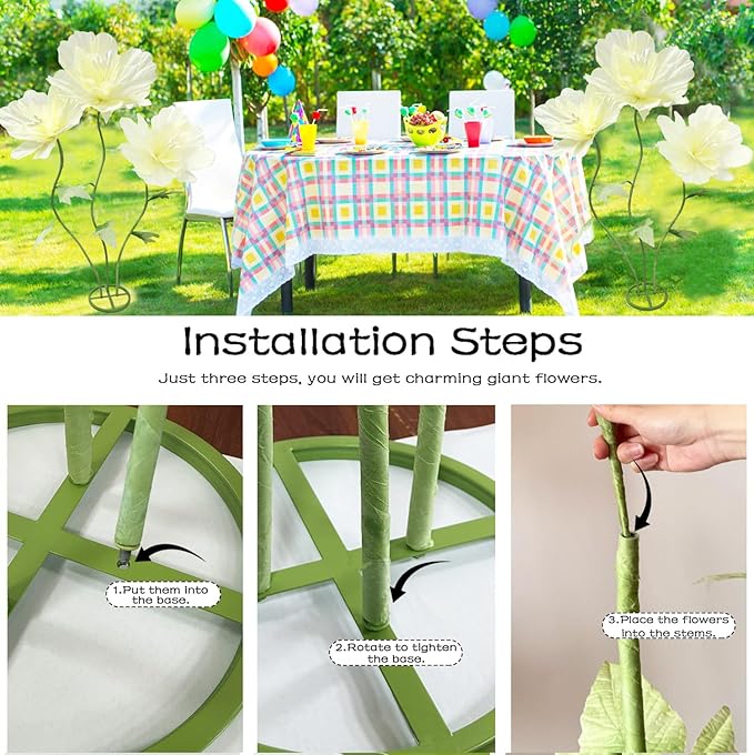 Giant Artificial Paper Flowers Decorations, Large Faux Floral Decor Huge 3D Flower for Wedding Home Office Christmas Birthday Party Banquet Background Shop Window Display Photographic Props, Yellow